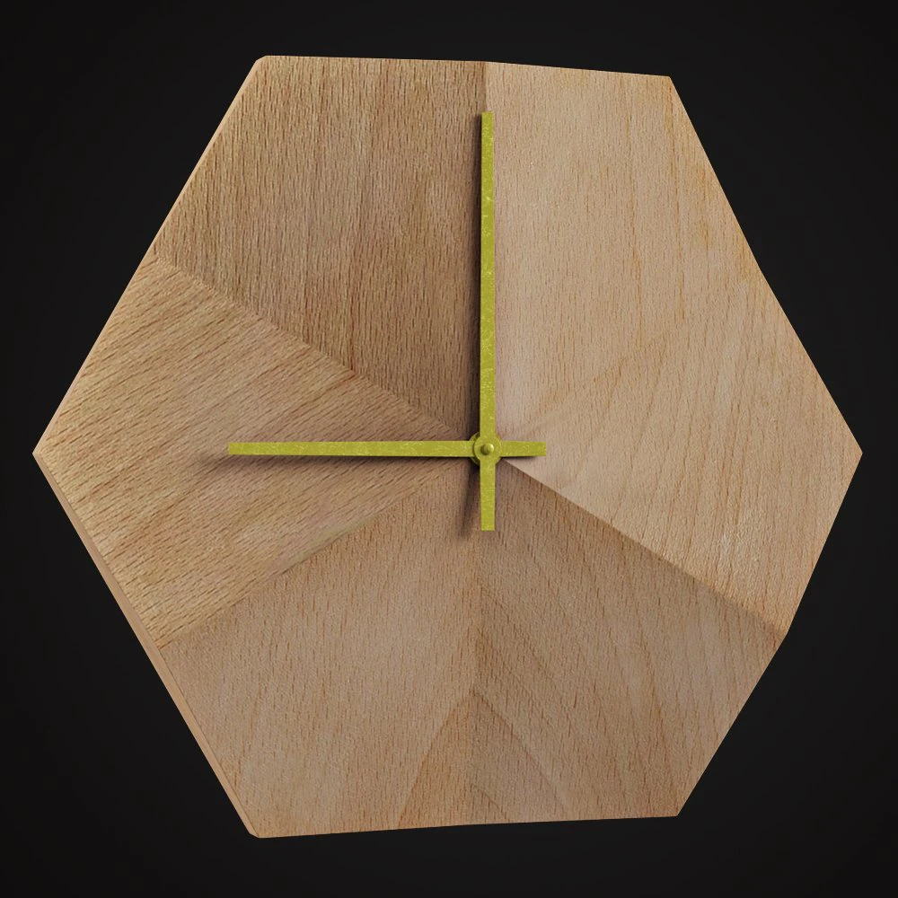 wooded clock do not disturb 3D Model .c4d .max .obj .3ds .fbx .stl .blend 