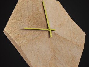 wooded clock do not disturb 3D मॉडल