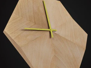 wooded clock do not disturb 3D Model