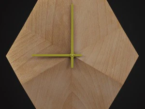 wooded clock do not disturb 3D Model