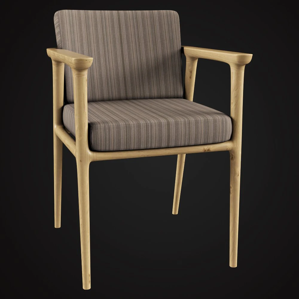 moooi zio dining chair 3D Model .c4d .max .obj .3ds .fbx .stl .blend