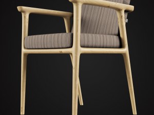 moooi zio dining chair Modello 3D