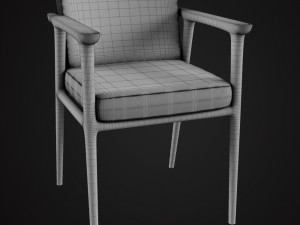moooi zio dining chair Modello 3D