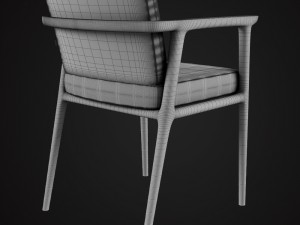moooi zio dining chair Modello 3D