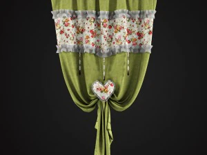 prowansalskie zasłony Model 3D