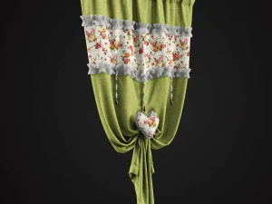 prowansalskie zasłony Model 3D