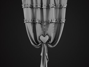 provence curtains 3D 模型