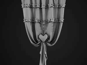 prowansalskie zasłony Model 3D