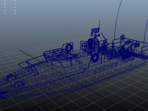 combat boat bk16 3D Model