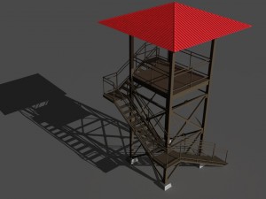 guard tower 3D 모델