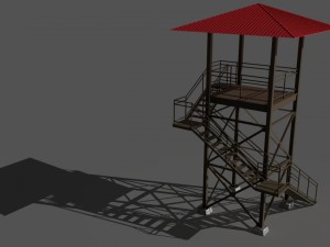 guard tower 3D 모델