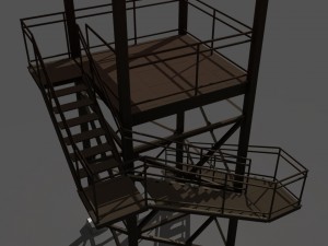 guard tower 3D 모델