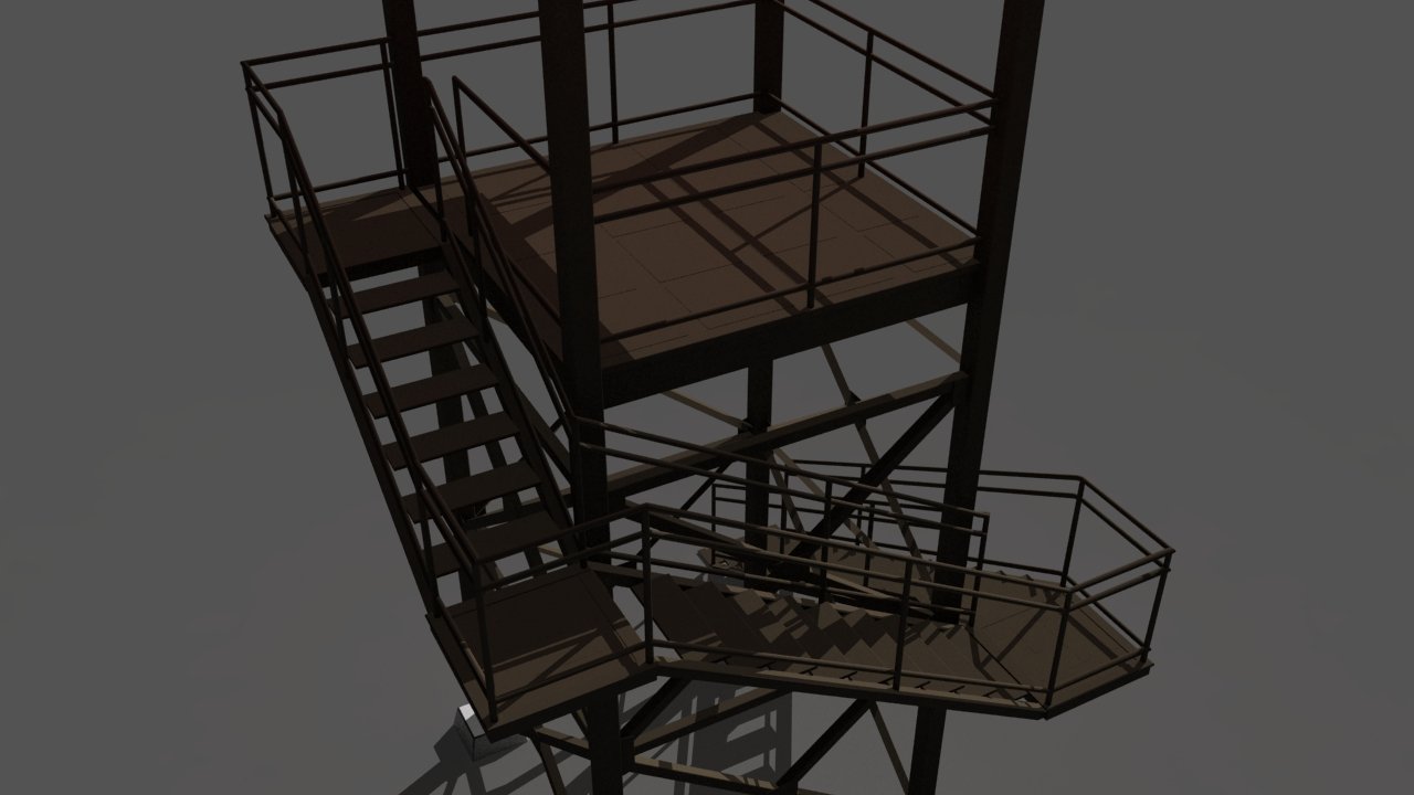 Guard tower. Осветительная мачта trainz12. Мачты освещения Trainz 19. Наблюдательная вышка. 3д модель вышка.