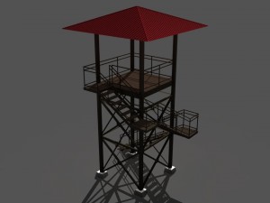 guard tower 3D 모델
