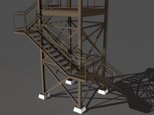 guard tower 3D 모델