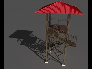 guard tower 3D 모델