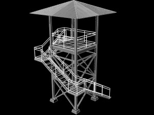 guard tower 3D 모델