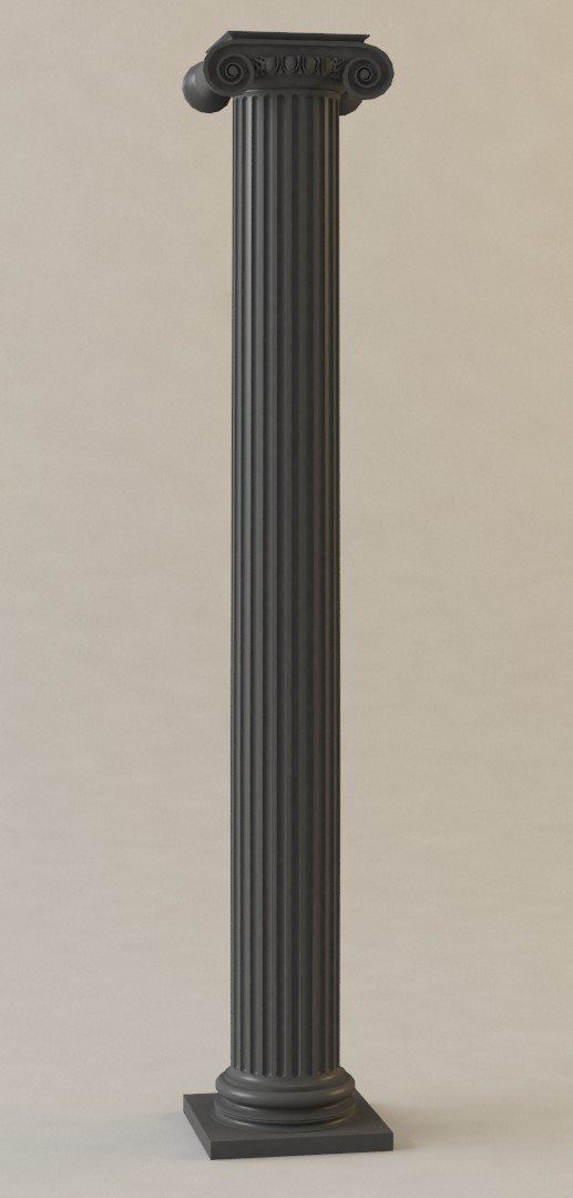 Ionic Column Free 3d Model In Decoration 3dexport