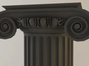ionic column 3D Model