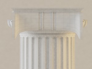 ionic column 3D Model