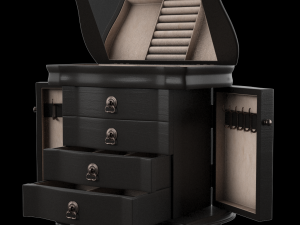 wooden jewelry box 3Dモデル