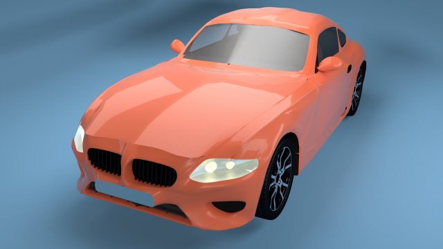 bmw m z4 coupe 3D Модель .c4d .max .obj .3ds .fbx .stl .blend 