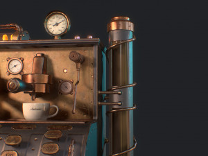 vintage espresso machine Modèle 3D