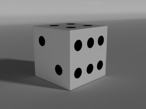 game dice Model 3D