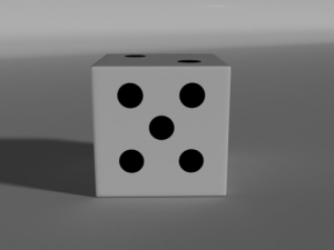 game dice Model 3D