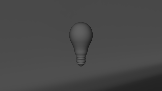 light bulb no material 3D 모델 .c4d .max .obj .3ds .fbx .stl .blend 