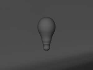 light bulb no material Model 3D