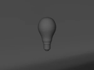лампочка без материала 3D Модель