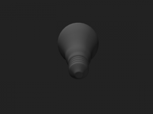 light bulb no material 3D 모델
