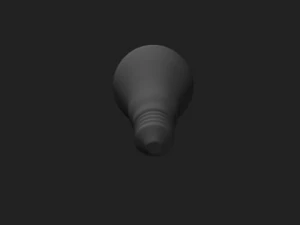 light bulb no material 3D Model