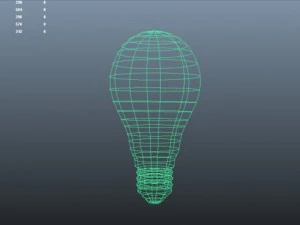 light bulb no material 3D Model