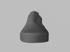 shoe sneakers shoelace tongue no material 3D Model