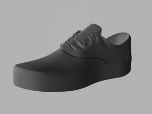 shoe sneakers shoelace tongue no material 3D Model