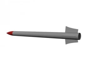 missile Modèle 3D