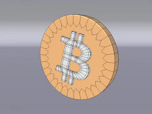 bitcoin logo 3D Model