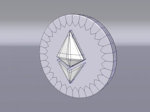ethereum logo Modèle 3D