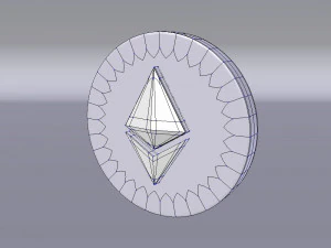 ethereum logo 3D Model