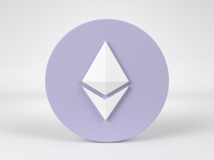 ethereum logo Modèle 3D