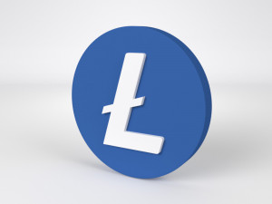 litecoin logo 3D Модель