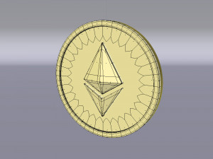 ethereum coin - eth Modèle 3D
