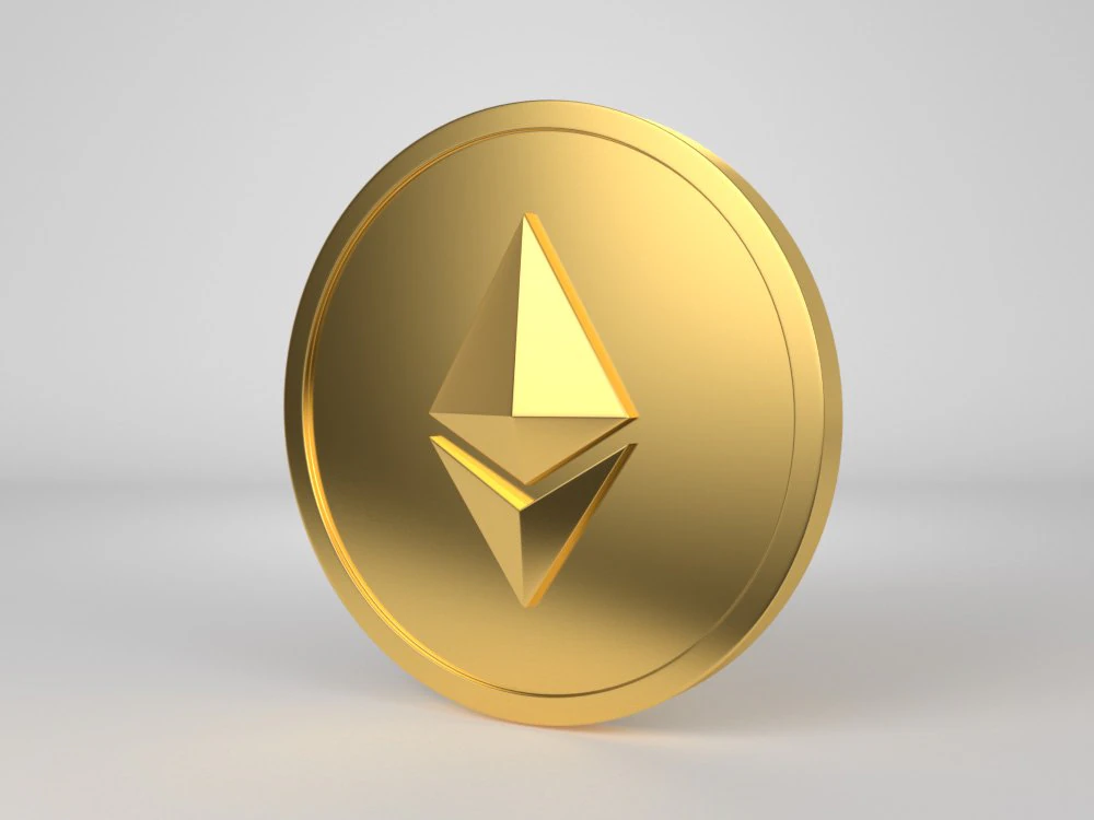 ethereum coin - eth 3D Model .c4d .max .obj .3ds .fbx .stl .blend