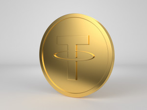 tether coin - usdt 3D Модель