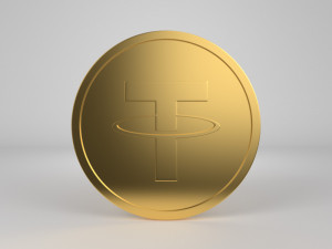 tether coin - usdt Modello 3D