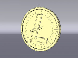 litecoin - ltc Model 3D