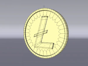 litecoin - ltc 3D Model