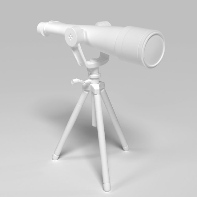 telescope Modelo 3D .c4d .max .obj .3ds .fbx .stl .blend 